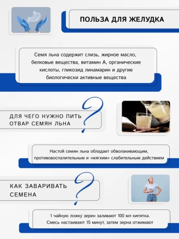 Семена льна (лен пищевой)